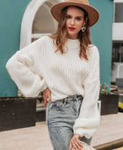 Round Neck Long Sleeve Sweater - Body By J'ne