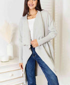 Open Front Duster Cardigan with Pockets - Body By J'ne