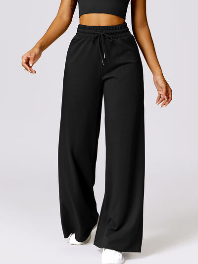 Drawstring High Waist Active Pants - Body By J'ne