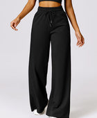 Drawstring High Waist Active Pants - Body By J'ne