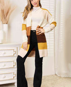 Color Block Dropped Shoulder Cardigan - Body By J'ne