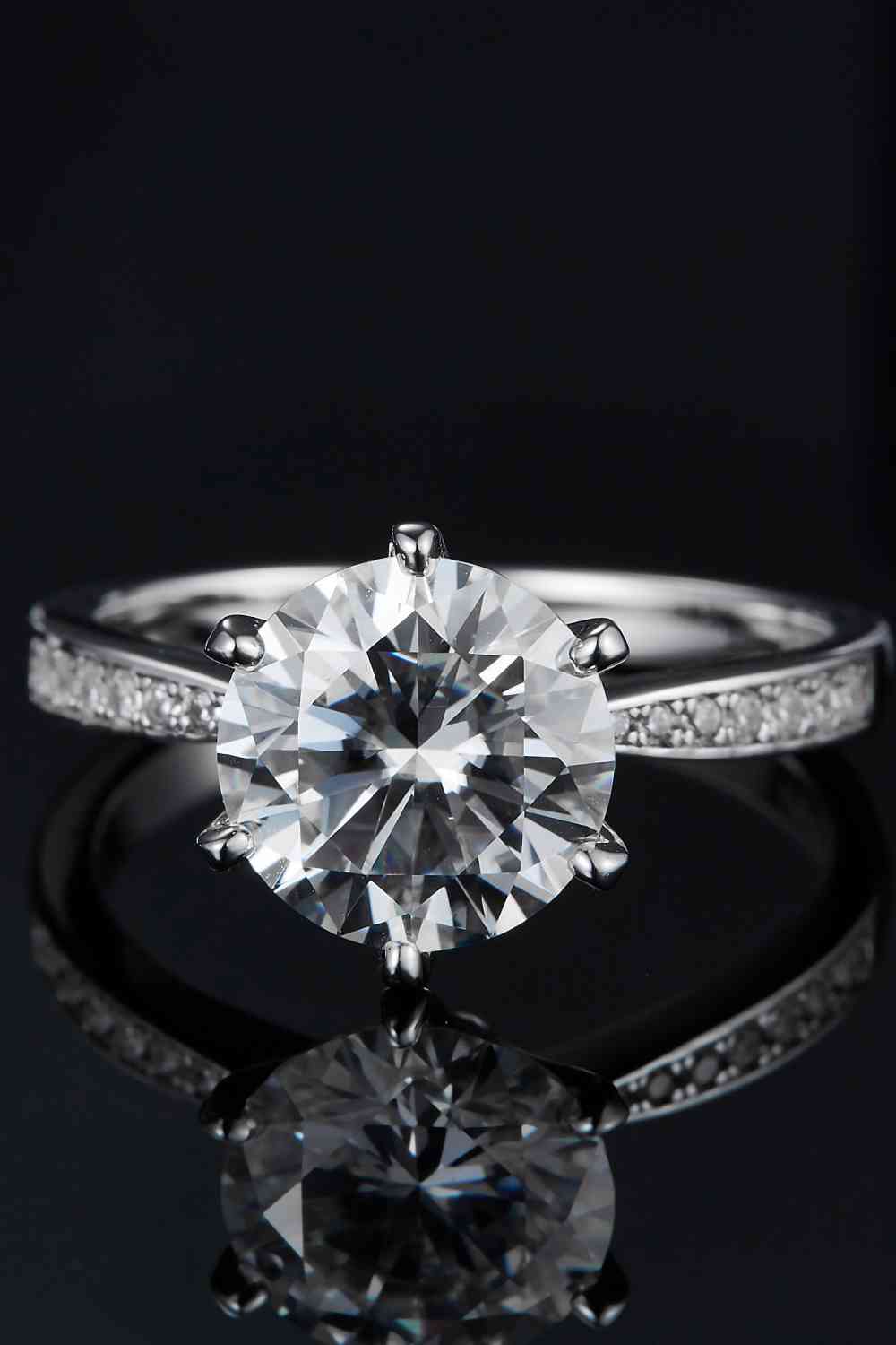 3 Carat Moissanite Side Stone Ring - Body By J'ne