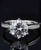 3 Carat Moissanite Side Stone Ring - Body By J'ne