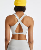 Ruched Crisscross Active Tank - Body By J'ne