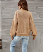 V-Neck Dropped Shoulder Cardigan - Body By J'ne