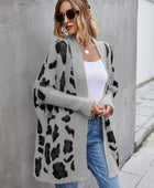 Leopard Pattern Fuzzy Cardigan - Body By J'ne