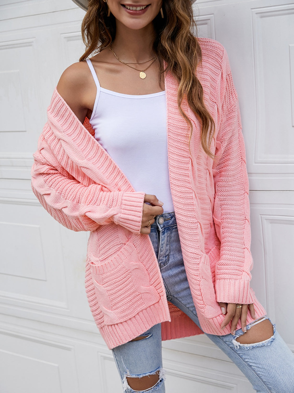 Open Front Dropped Shoulder Longline Cardigan - Body By J'ne