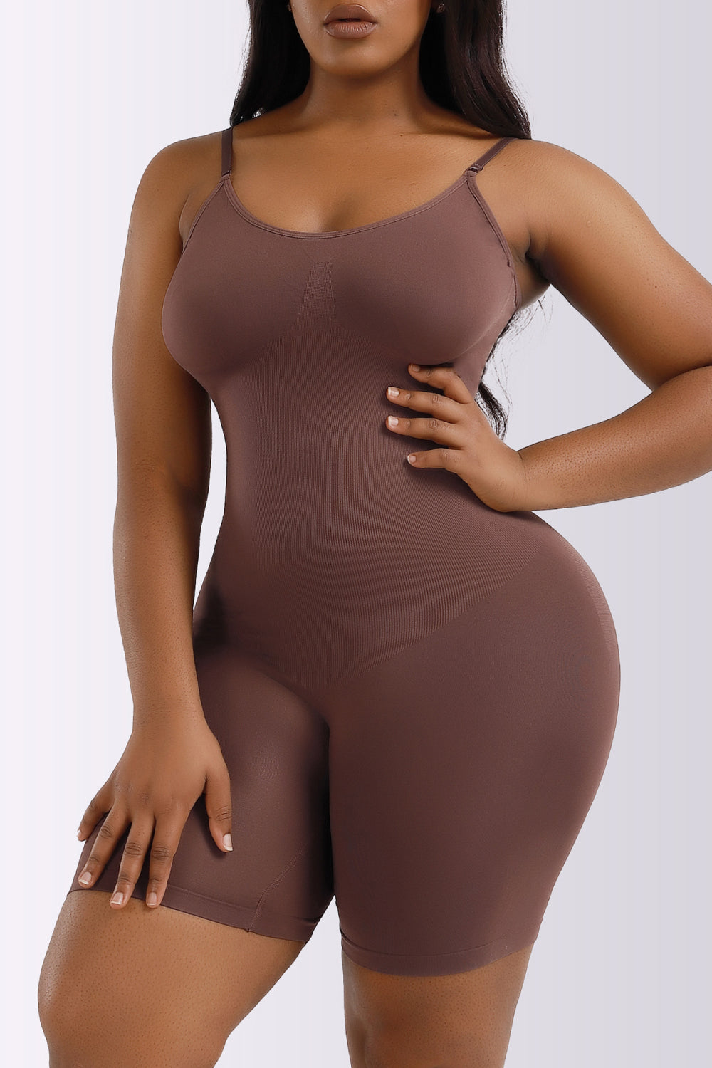 Full Size Spaghetti Strap Shaping Romper - Body By J'ne