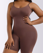 Full Size Spaghetti Strap Shaping Romper - Body By J'ne