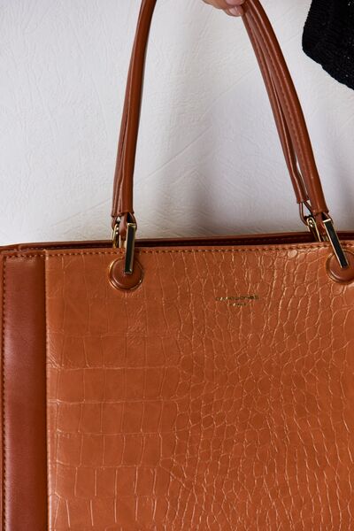 David Jones Texture PU Leather Handbag - Body By J'ne