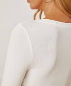 Round Neck Long Sleeve Cropped T-Shirt - Body By J'ne