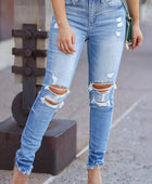 Vintage Distressed Ripped Skinny Jeans - Body By J'ne