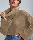 Turtleneck Long Sleeve Sweater - Body By J'ne