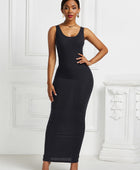 Scoop Neck Wide Strap Maxi Dress - Body By J'ne