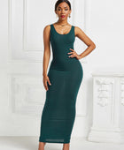 Scoop Neck Wide Strap Maxi Dress - Body By J'ne