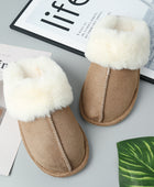 Faux Suede Center Seam Slippers - Body By J'ne