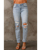 Distressed Straight Legs with Pockets - Body By J'ne