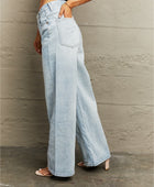 Distressed Wide Leg Jeans - Body By J'ne