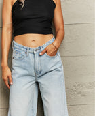 Distressed Wide Leg Jeans - Body By J'ne