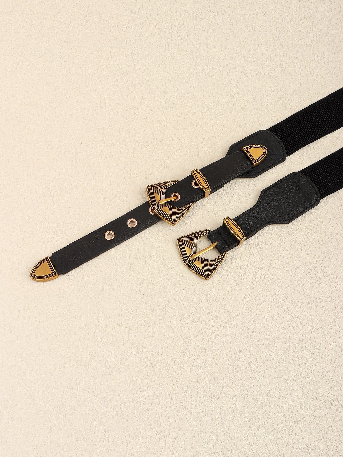 Double Buckle PU Leather Belt - Body By J'ne