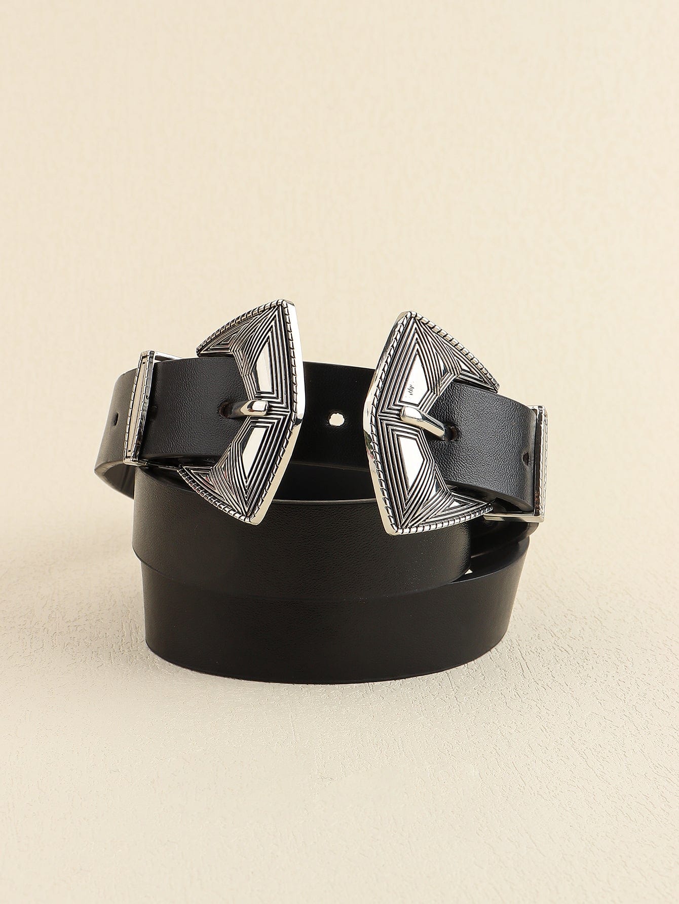 Double Buckle PU Leather Belt - Body By J'ne