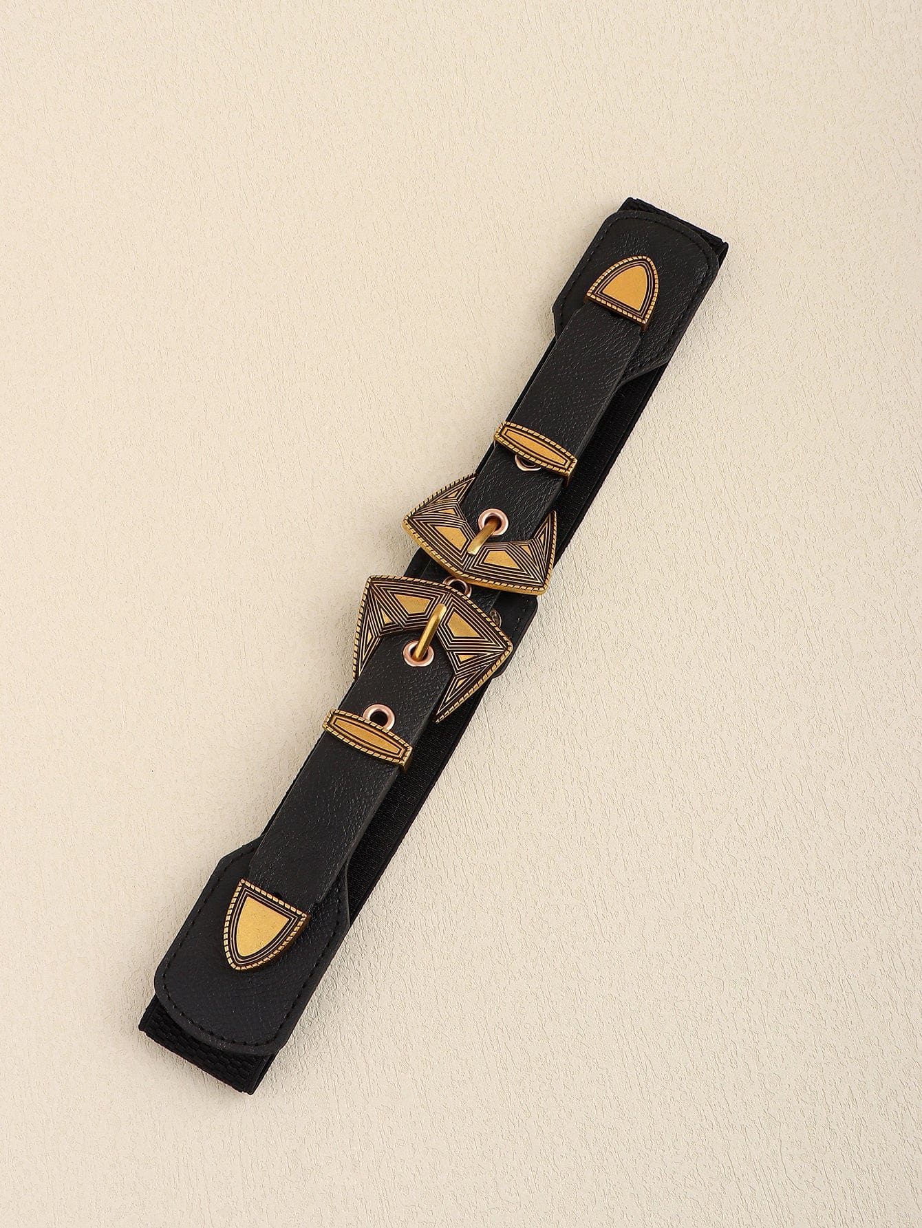 Double Buckle PU Leather Belt - Body By J'ne