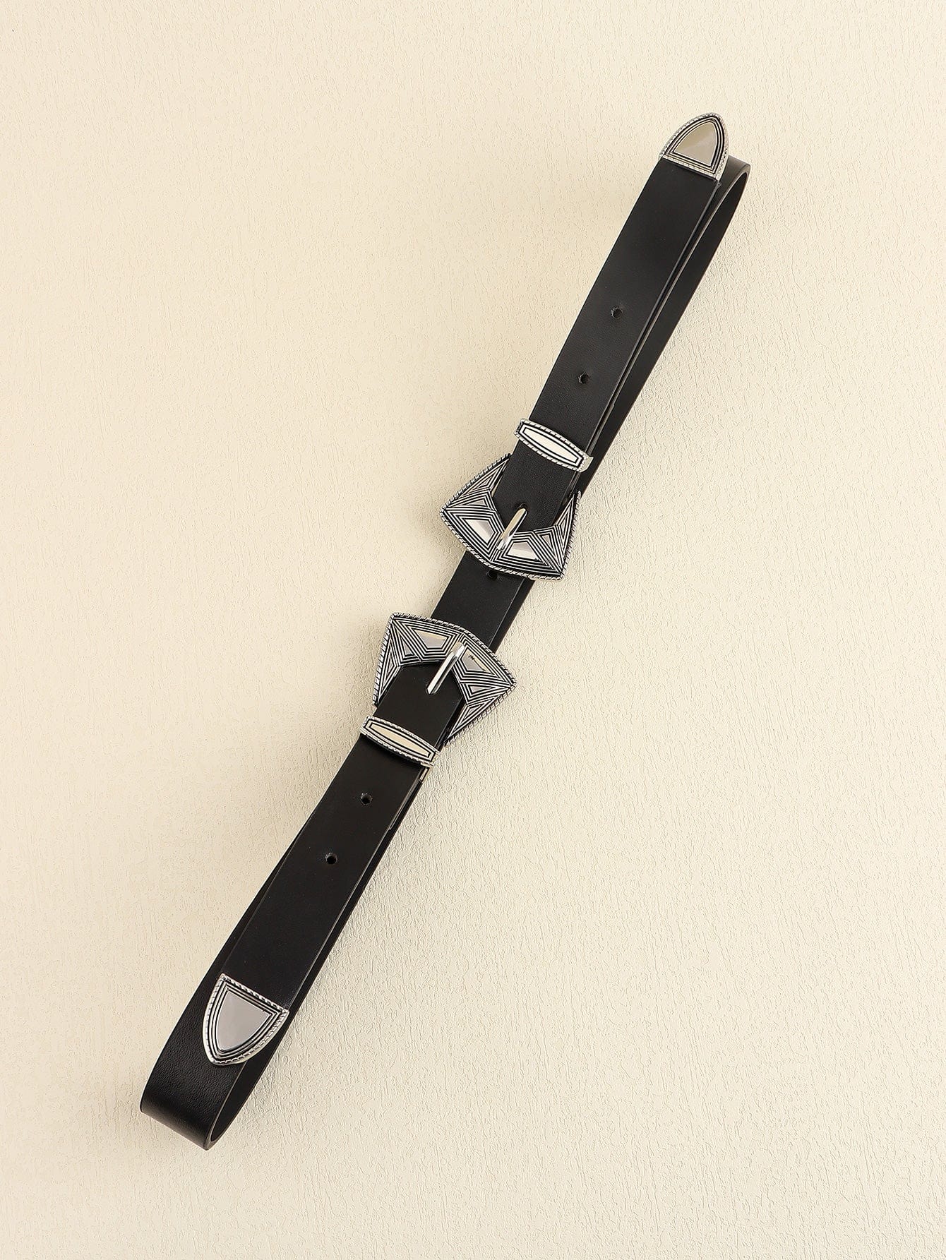 Double Buckle PU Leather Belt - Body By J'ne
