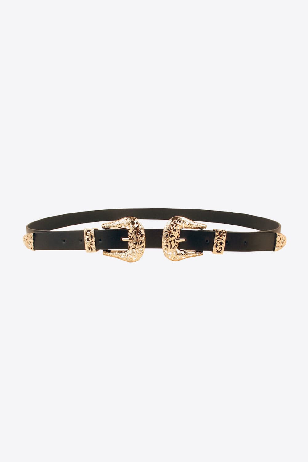 Double Buckle PU Leather Belt - Body By J'ne