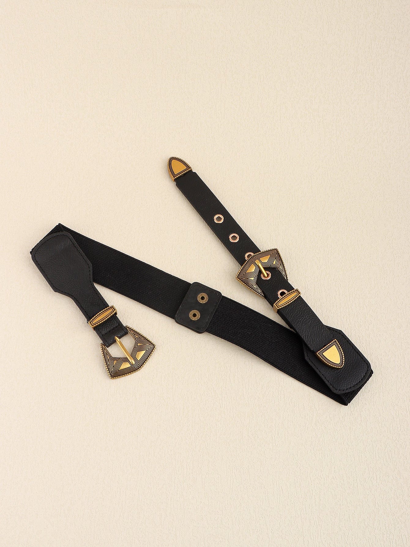 Double Buckle PU Leather Belt - Body By J'ne