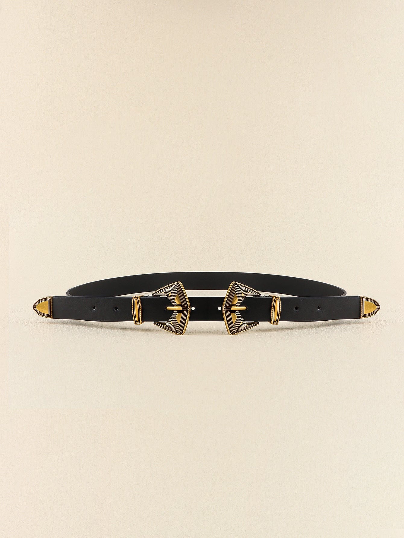 Double Buckle PU Leather Belt - Body By J'ne
