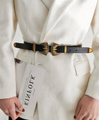 Double Buckle PU Leather Belt - Body By J'ne