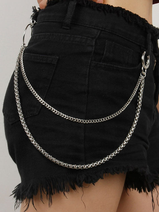 Double-Layered Metal Chain Belt - Body By J'ne