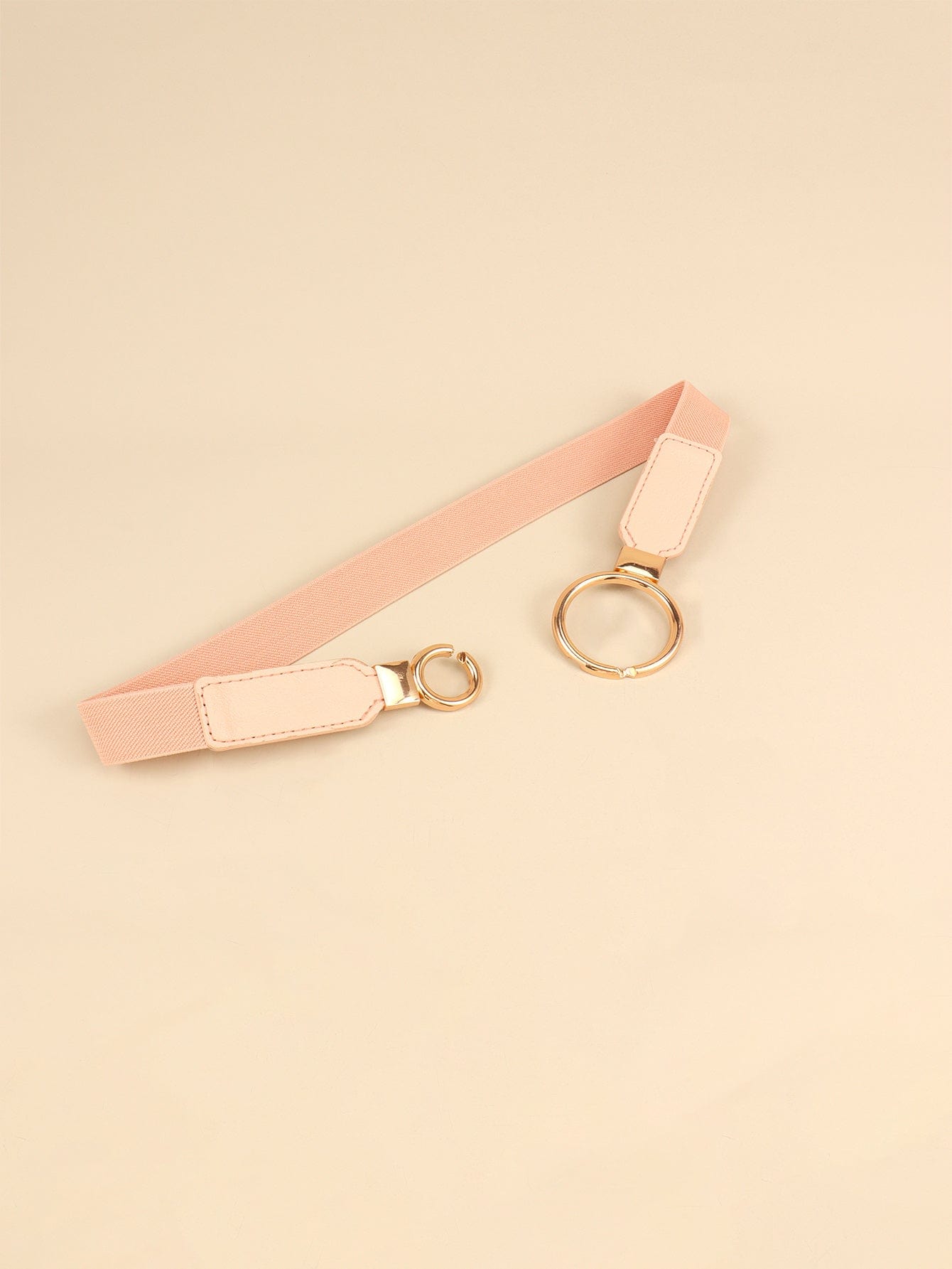 Double Ring Buckle Elastic PU Belt - Body By J'ne