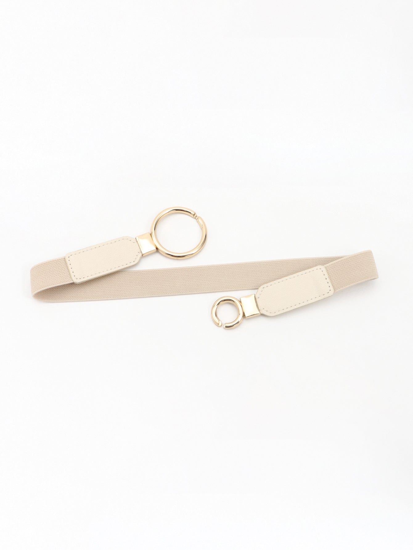 Double Ring Buckle Elastic PU Belt - Body By J'ne