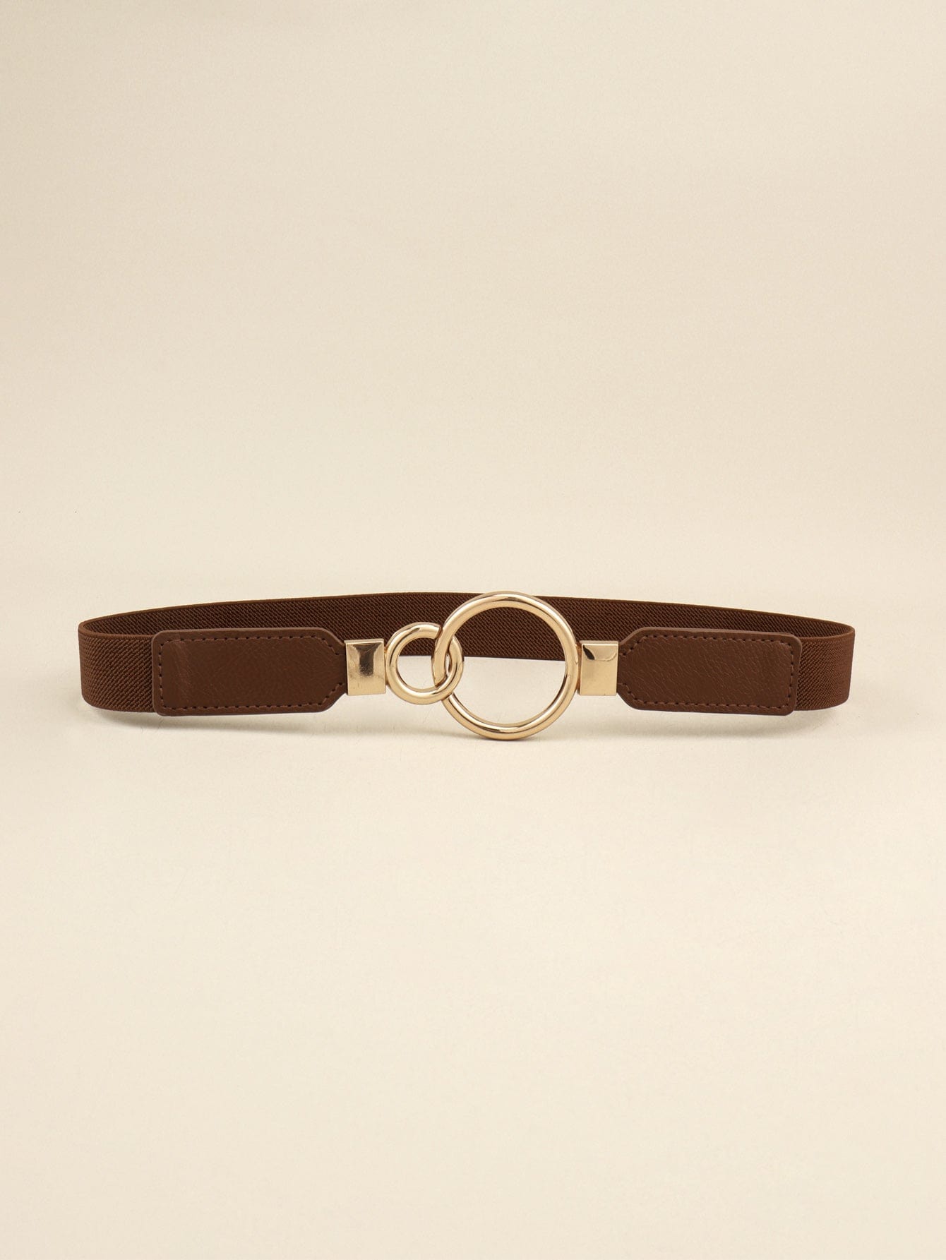 Double Ring Buckle Elastic PU Belt - Body By J'ne