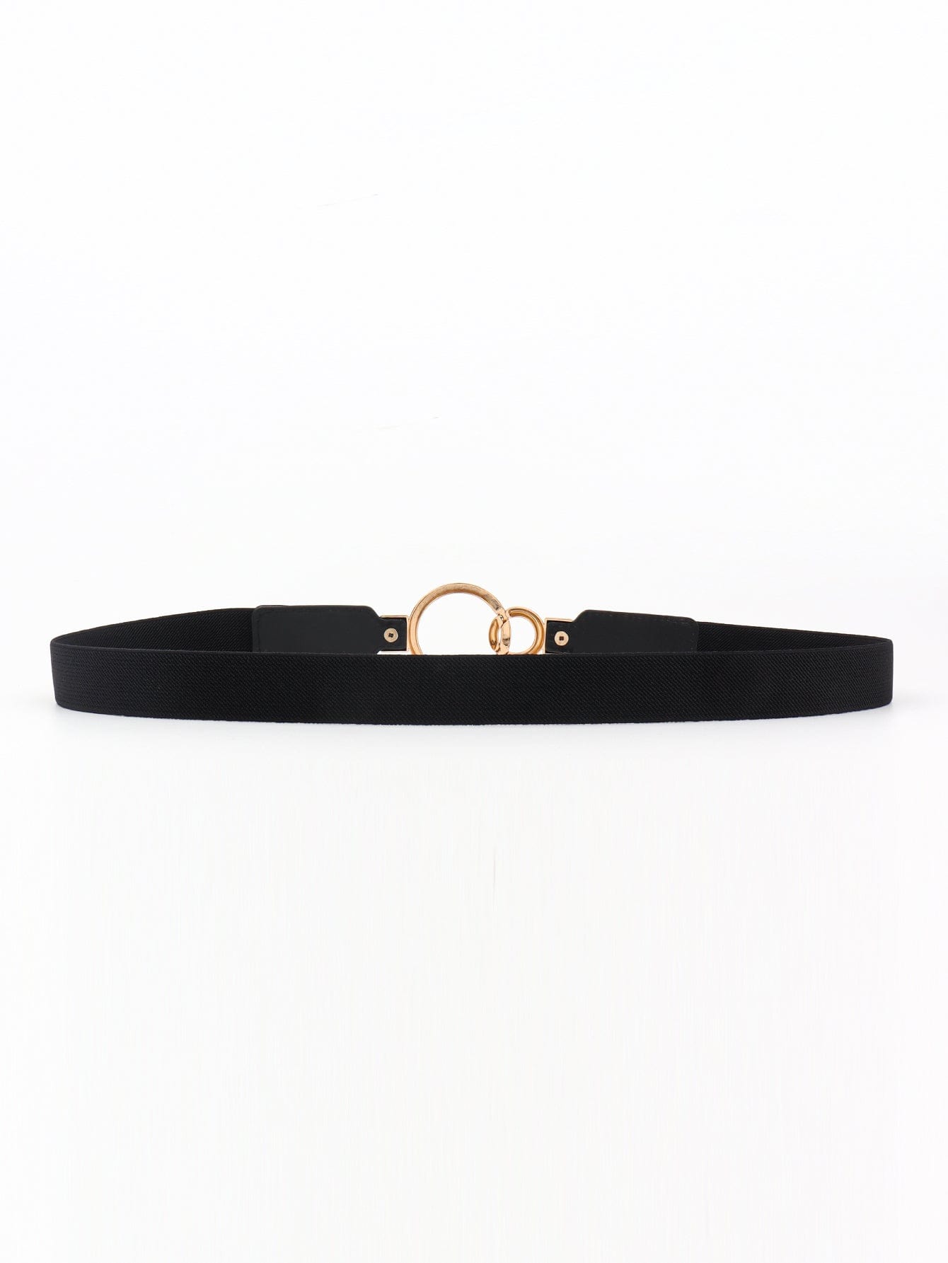 Double Ring Buckle Elastic PU Belt - Body By J'ne