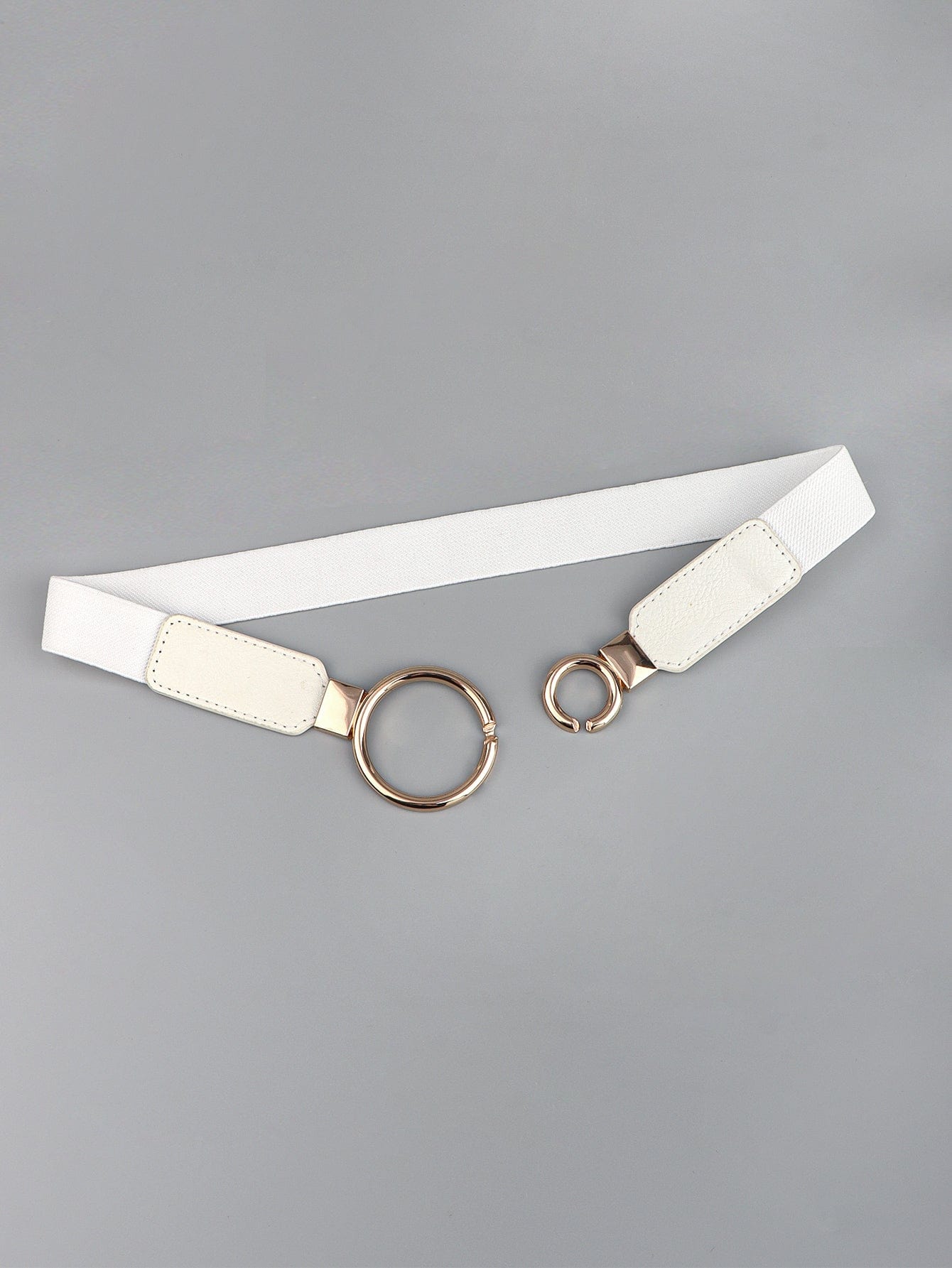 Double Ring Buckle Elastic PU Belt - Body By J'ne