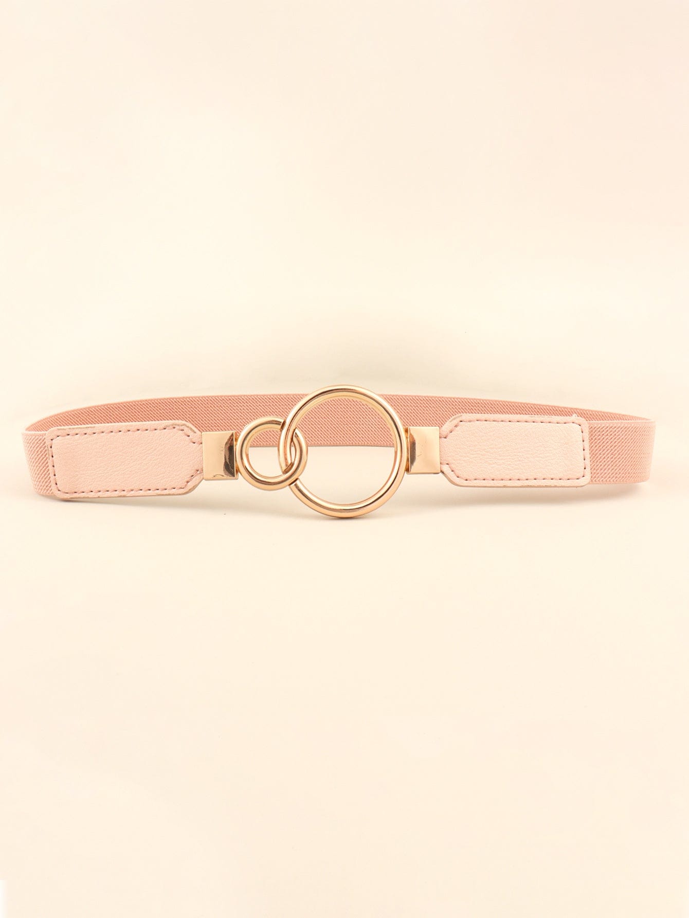 Double Ring Buckle Elastic PU Belt - Body By J'ne