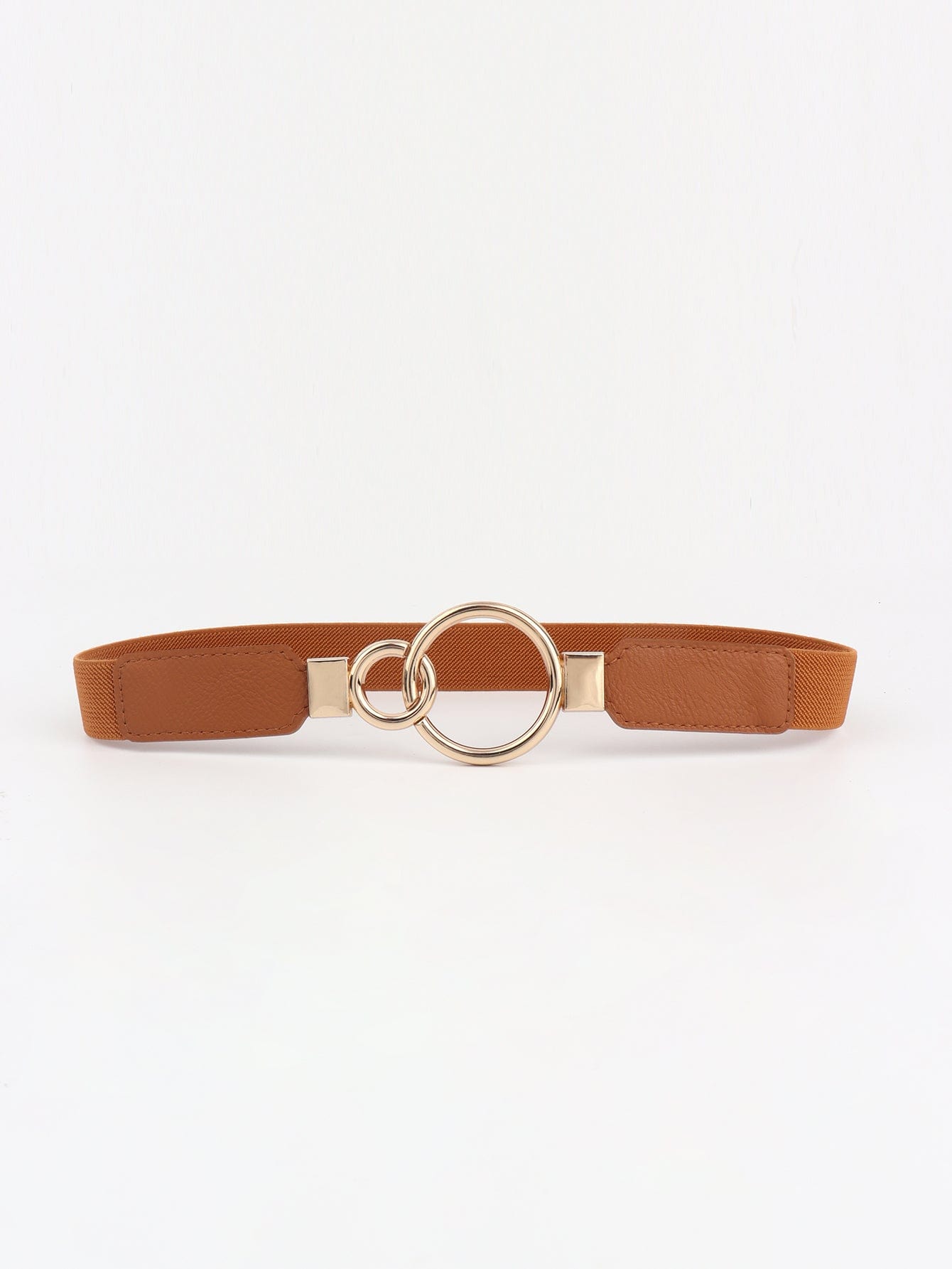 Double Ring Buckle Elastic PU Belt - Body By J'ne