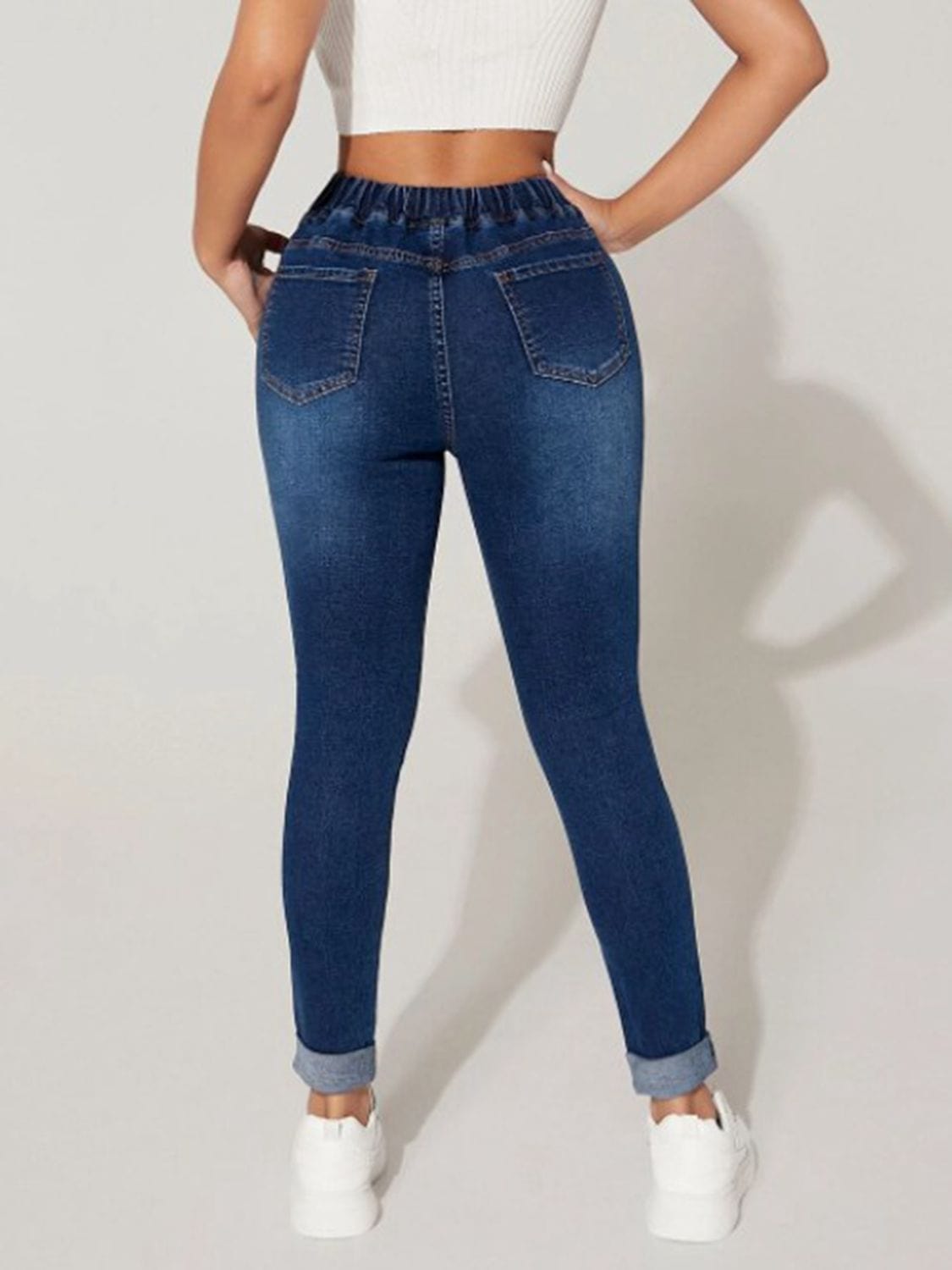 Drawstring Cropped Jeans - Body By J'ne