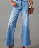 Buttoned Bootcut Jeans with Pockets - Body By J'ne