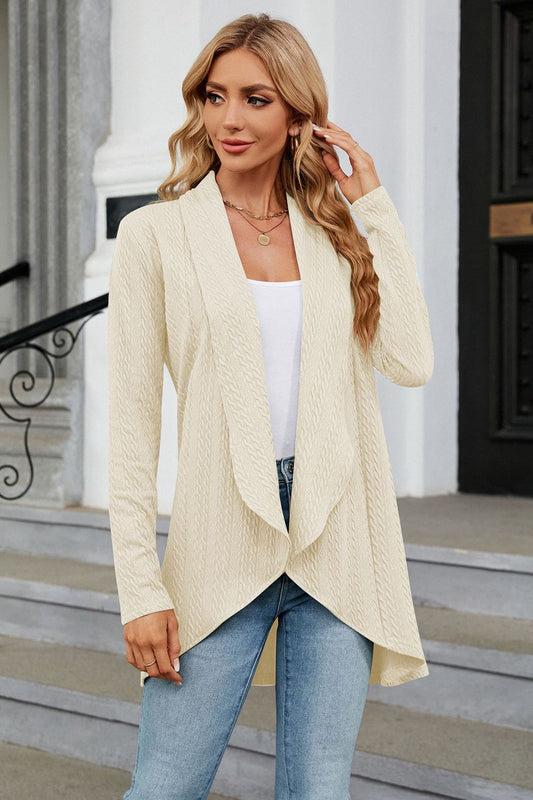 Open Front Long Sleeve Cardigan - Body By J'ne