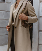 Long Sleeve Longline Coat with Pockets - Body By J'ne