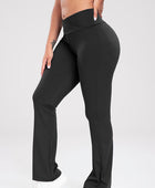 Wide Waistband Bootcut Active Pants - Body By J'ne