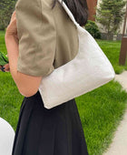 Textured PU Leather Shoulder Bag - Body By J'ne