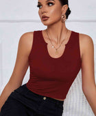 Brunch Vibes Notched Neck Tank - Body By J'ne