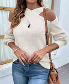 Crisscross Cold-Shoulder Sweater - Body By J'ne