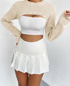 Distressed Long Sleeve Cropped Sweater - Body By J'ne