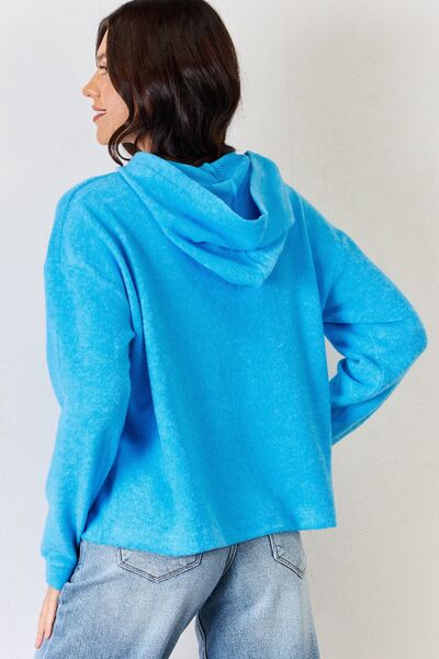Full Size Long Sleeve Cozy Hoodie - Body By J'ne