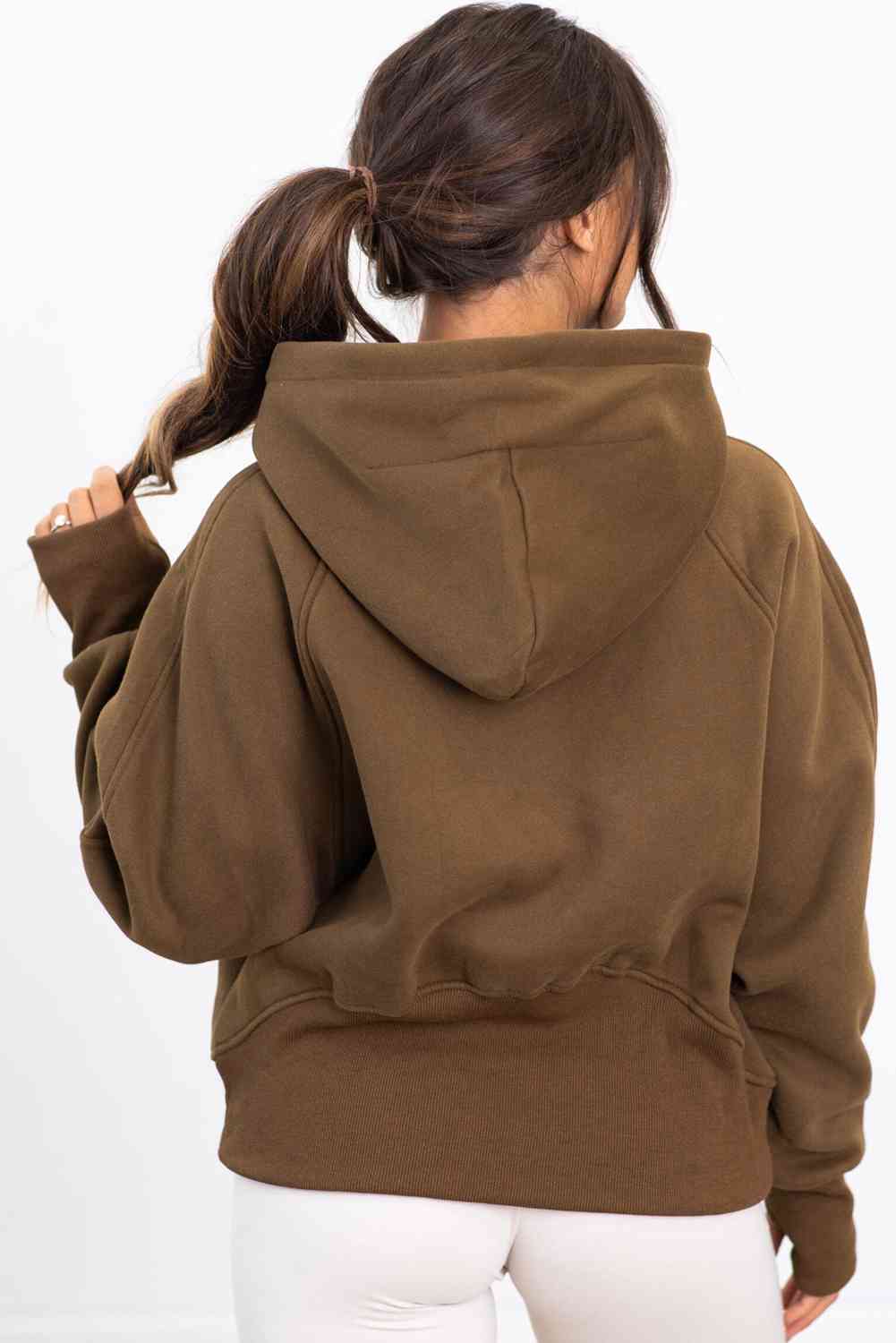 Half-Zip Long Sleeve Hoodie - Body By J'ne